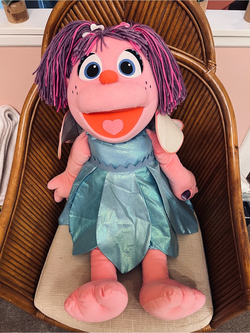 Jumbo Abby Cadabby GUND Sesame Street Plush Doll 39” - 40” 2010 075930